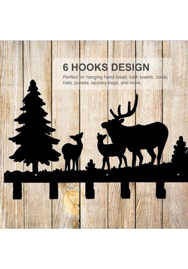 Novahub 6 Kancalı Duvar Askısı - Karbon Çelik - 10 Kg Yükseklik - Pratik Banyo Mutfak Askılık Diğer