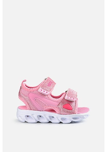 Vicco Roy Işıklı Kız Bebek Pembe Sandalet Pembe
