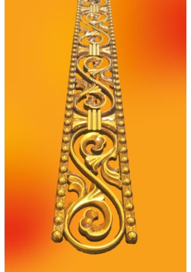 Saray Tavan Kahve 10 cm Alın Bandı-Bordür 10*100 cm