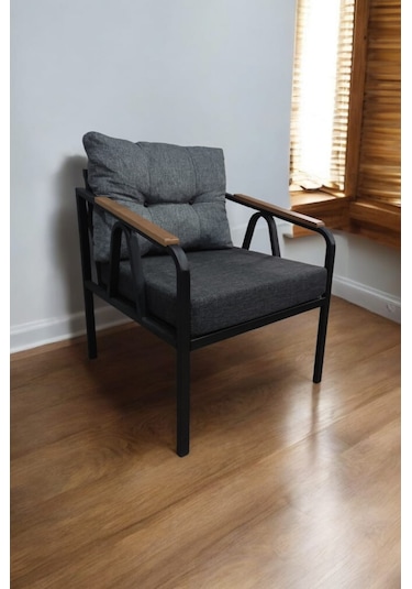 Pimango Pi Angel Demonte Metal Tekli Bahçe Mobilyası Gri - Antrasit 60 x 60 Antrasit  - Gri