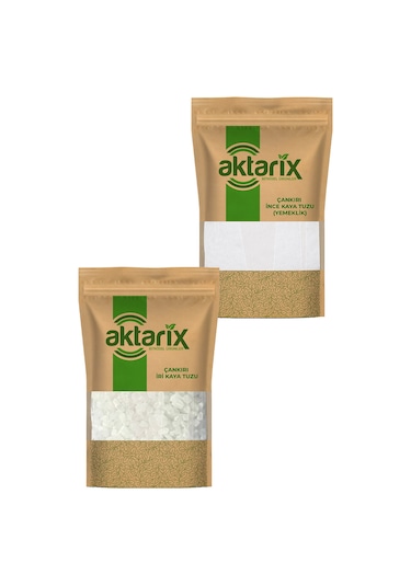 Çankırı Kaya Tuzu Seti 4 Kg 2 Kg İri Kaya Tuzu + 2 Kg İnce Kaya Tuzu