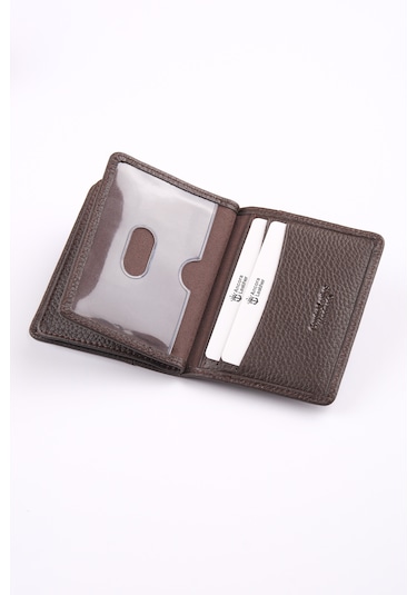 Ancora Leather Hakiki Deri Kartlık-26207 Kahve