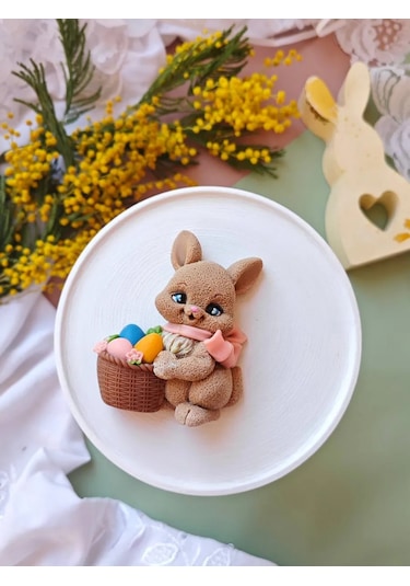 Tvoe Hobby Silikon Kalıp 2d Sepetiyle Tavşan 219042079 Diğer