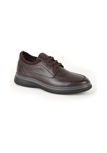 Lbr H1068 Erkek Deri Casual Ayakkabı Khv-gri