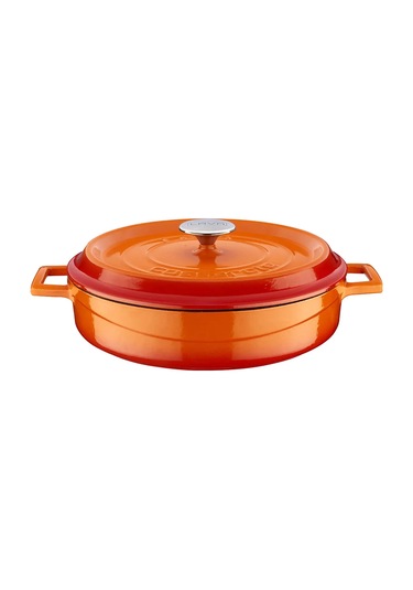 Lava Tencere Ç.a. Yuvarlak Turuncu Trendy Kapak 28 Cm Turuncu