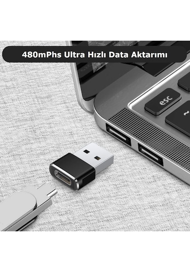 Cafele Apple iPhone  Uyumlu iPad Type-C Dişi Usb Erkek Çevirici