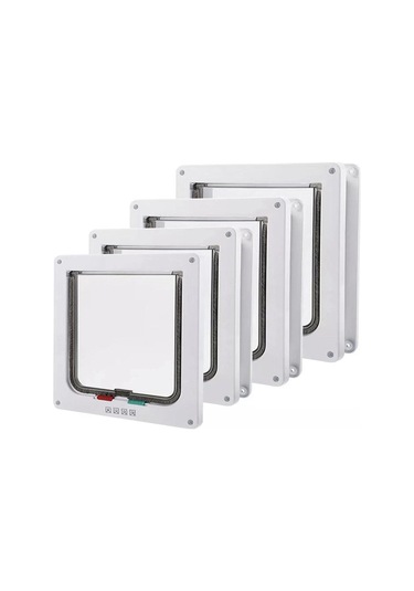 Suntek Kedi Kapısı 4 Yönlü Kilitli Evcil Hayvan Pencere Duvar