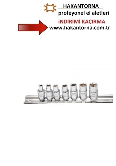 Hakantorna - Arm 7 Parça 1/4 Kısa E Diş Fare Diş Lokma Takımı Seti