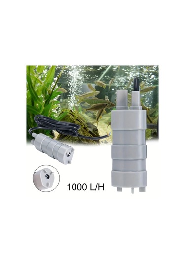 Honeybeeshop 1 Adet Yüksek Akışlı Daldırma Su Pompası Dc 12v 1000l S 5m Kablo Siyah Plastik Karavan Kamp Gölet Akvaryum Düşük Gürültü 45db