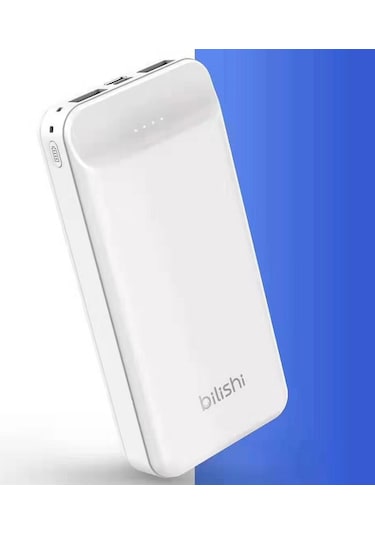 Hızlı Şarj Ve Led Göstergeli 20000 Mah Powerbank Yüksek Kaliteli Güvenli Li-polimer Batarya BEYAZ