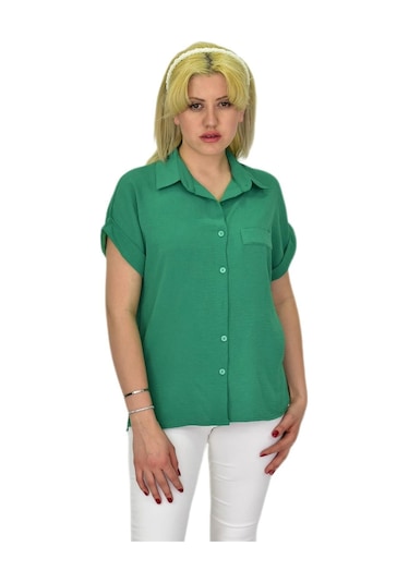 Kadın Ayrobin Kısa Kol Gömlek Bgl-st03696 001