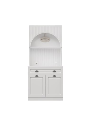 Guneystore Armoni Black Mini Kahve Köşesi Komple Mdf Beyaz