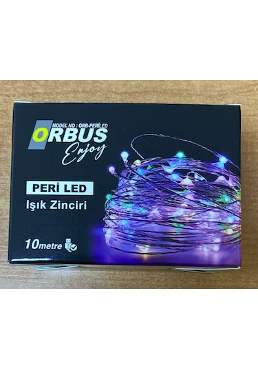 Orbus 10 Metre Peri Led Renkli Usb'li Işık Yılbaşı Süsü
