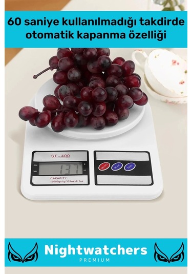 Özel Seri Yüksek Hassasiyet Pilli Dara Fonksiyonlu Otomatik Kapanma Özellikli Hassas Mutfak Terazisi Çok Renkli