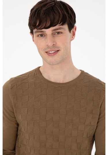 U.s. Polo Assn. Erkek Haki Kazak /triko 50288882-vr027 Haki