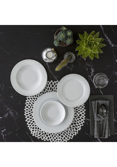 Güral Alfa 24 Parça 6 Kişilik Yemek Takımı