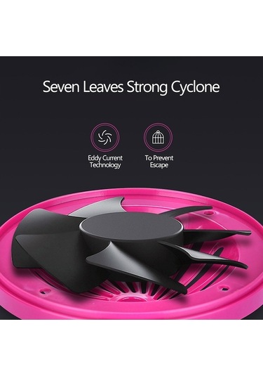 Fortunelane Sessiz Isırgan Ve Sinek Tutucu, Usb Şarjlı, Koyu Gri Abs Malzeme