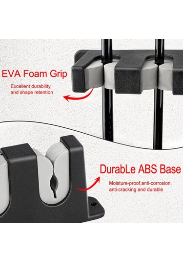 Sones 6 Delikli Eva Olta Kamışı Depolama Ekran Rafı Kulüp Tutucu, Renk: Duvara Monte Mavi Diğer