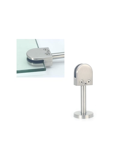 Sones 304 Paslanmaz Çelik Cam Balık Ağzı Destek Çubuğu Sabitleme Klipsi 14x100mm Çubukla, Özellikler: Xl