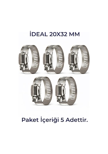Hortum Kelepçesi 5 Adet 20x32' Lik