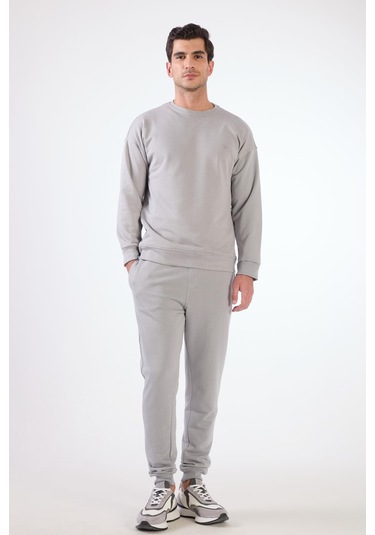 Dufy Gri Erkek Sweatshırt - Regular Fit Gri