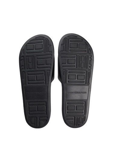 Hılfıger Prınt Tumble Pool Slıde-8717 Black