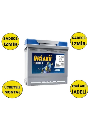 İnci Formul A Taurus 12 V 60 Ah 540 Cca Akü-yerinde Montaj