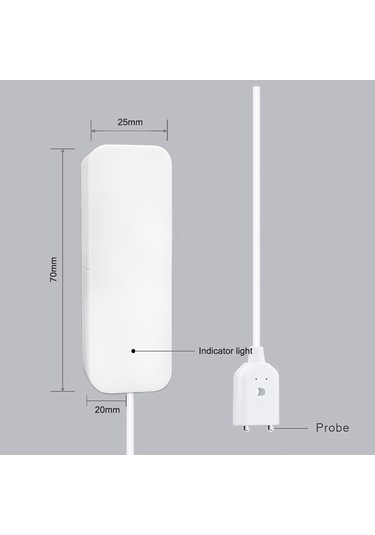 Neevoyu Zigbee Akıllı Su Tespit Sensörü, Uzak Kontrol Ve Uyarı Bildirimi, Smartlife/tuya Uygulaması İle Entegre, Pil Dahil Gateway Gereklidir