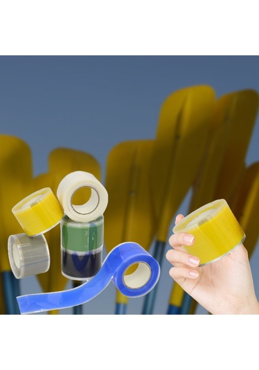 Geeroyoo Kayak Ve Kanolar İçin Kaymaz Silikon Tutma Bandı - Yeşil Renk, Otomatik Yapışkanlı