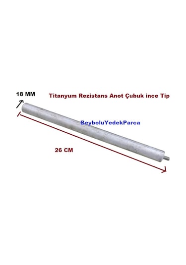 Titanyum Rezistans Anot Çubuk İnce Tip Kireç Ve Elektriklenmeyi