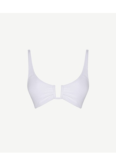 Yargıcı U Yaka Bikini Üst 26ykbw1040b 002 Beyaz