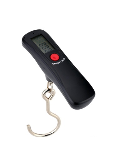 Vkemall 50kg Hassasiyetli Dijital El Terazi - Lcd Ekranlı, Taşınabilir Bagaj Ve Seyahat Terazisi Pil Dahil Değil