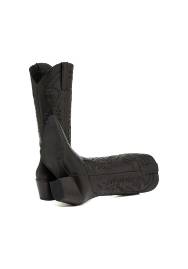 Nero Black Çizme Kadın 25k8605 Vergelio Skin Siyah