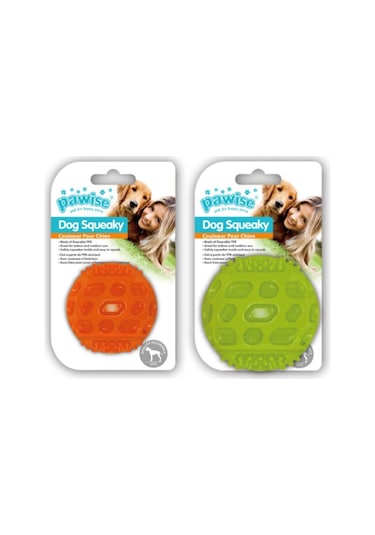 Pawise Dikenli Sesli Köpek Oyun Topu 6.5 CM Çok Renkli