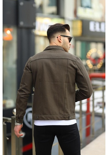 Koyu Haki Erkek Kot Ceket Haki Yeşil