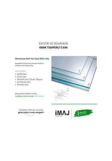 İmaj Banyo Mode İce A-54 Oval Duşakabin Krom