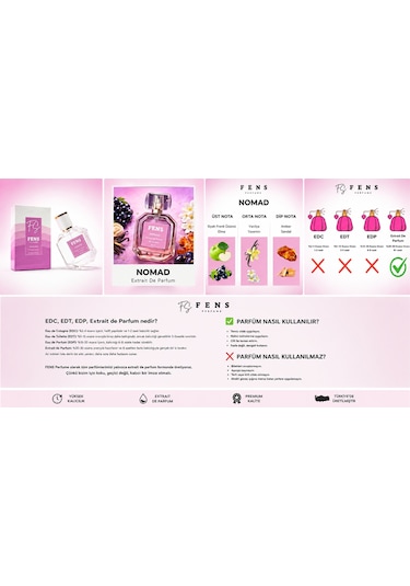 Fs Fens Nomad Kadın Parfüm Extrait De Parfum 50 Ml Çiçeksi