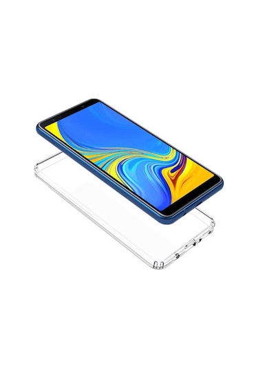 Samsung Uyumlu Galaxy A7 2018 Kılıf Zore Nitro Anti Shock Silikon Renksiz