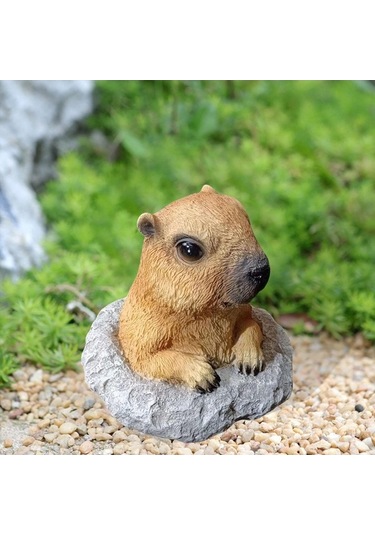 Pazly Veranda Sıçanı Saksısı Homyl Heykeli Bahçe Dekoru Dağ Çiçek