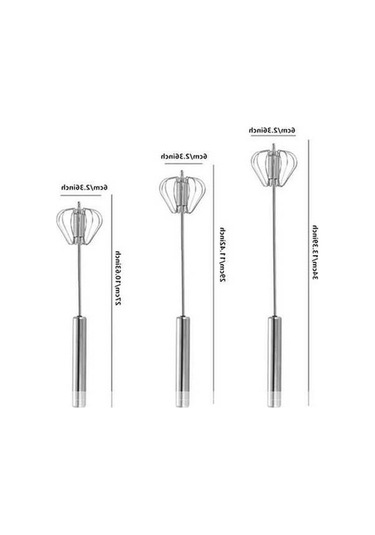 Didadodo Otomatik Çırpıcı - Paslanmaz Çelik 304, Gümüş Renk, Mükemmel Yumurta Hazırlama Gümüş, Küçük Mutfak Yardımcısı Gümüş