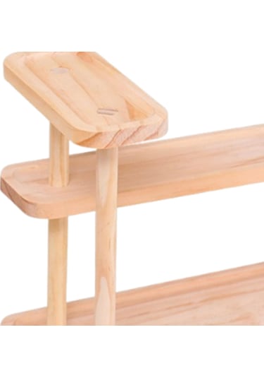 Homyl Masaüstü Düzenleyici Rustik Çok Amaçlı Kozmetik Kiler Kahverengi