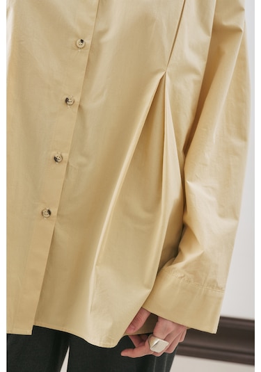 Parçalı Tasarım Gömlek Soft Sarı Soft Sarı