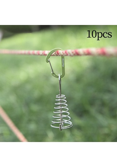 Suntek 10 Parça Güverte Ankraj Mandalları Paslanmaz Siyah Siyah