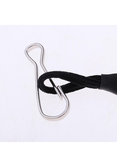 Homyl Taktik Elastik İpi Güvenlik Tasma Anti Kaybetme Siyah Siyah