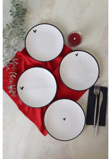Keramika Sensa Ege Pasta Tabağı 20 Cm 4 Adet 23789-92 Çok Renkli