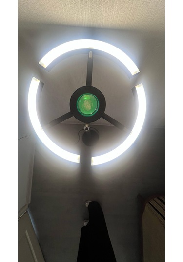 Yüceeller Rgb Modern Led Lambader Dim Edilebilir Siyah