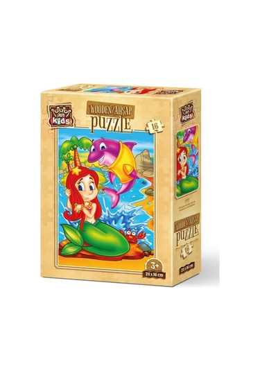 Art Kids Denizkızı Ve Arkadaşları 16 Parça Ahşap Puzzle