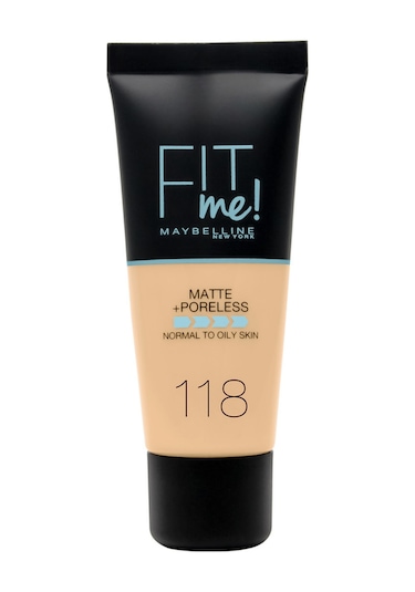 Maybelline New York Fondöten  Fit Me Matte  Poreless Foundation 118 Nude