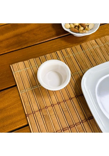 Alezy 527 Göreme Melamin Termostar Yuvarlak Sosluk 7 Cm Beyaz