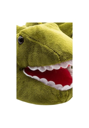 Twigy Dinos-2 EE0570 Çocuk Hayvanlı Panduf Yeşil 30/38 Çok Renkli